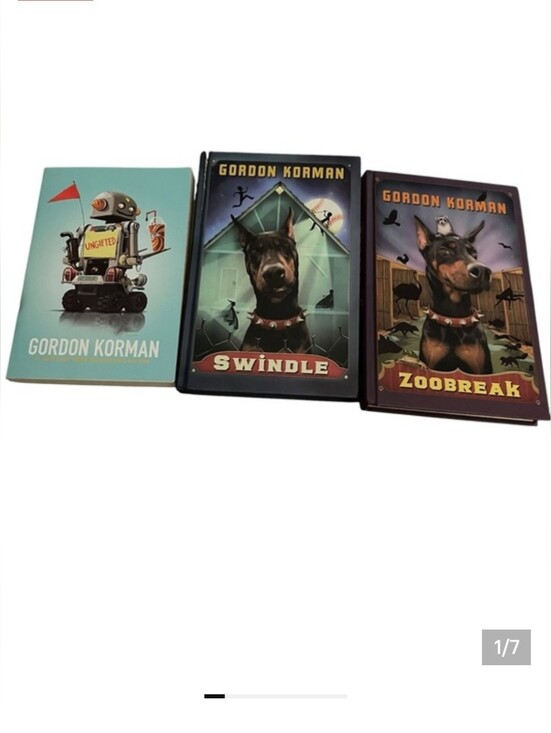 Other - Gordon Korman Hardcover Book Set - Teal, Black, Brown Covers